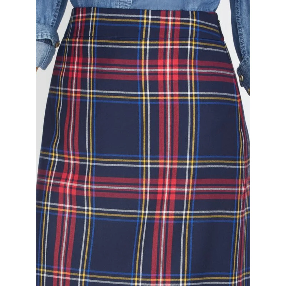 New! Talbots Tartan Plaid A-Line Skirt 16P